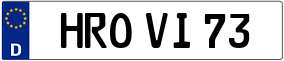 Trailer License Plate